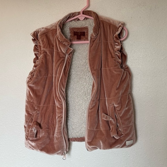 Girls 7 for all mankind Pink vest size 6 - Picture 1 of 5